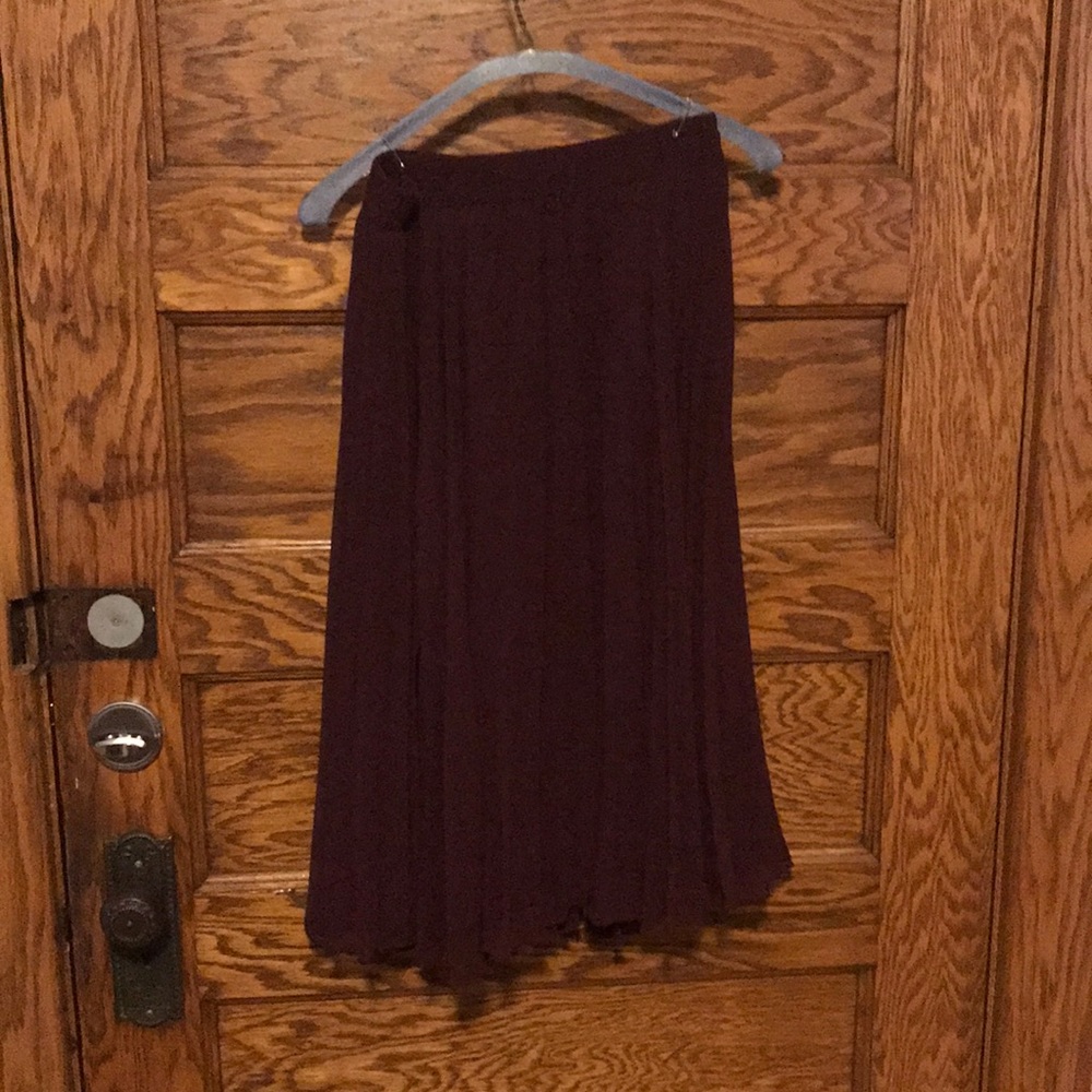 Burgundy Skirt